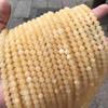 1 полная нить 15,5" круглые гладкие бусины из натурального желтого нефрита для самостоятельного изготовления ожерелий, браслетов и ювелирных изделий 4/6/8/10/12 мм