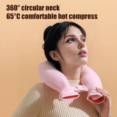 1,8 л U-образная грелка для горячей воды для облегчения боли в шее и плечах, герметичный ПВХ мешок для горячей воды с флисовой крышкой, для горячей и холодной терапии, грелка для шеи