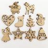 Eco-Friendly Retro Christmas Cartoon Wooden Decorations - European & American Style