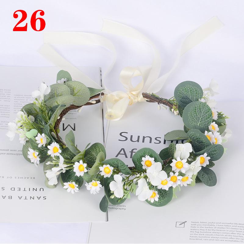 1шт повязка на голову для женщин модная цветочная повязка на голову фотосессии диадемы венок цветок свадьба доступно несколько вариантов