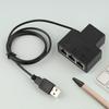 3 в 1 100 Мбит/с Ethernet-сплиттер-адаптер RJ45 Кабель LAN Сеть Интернет