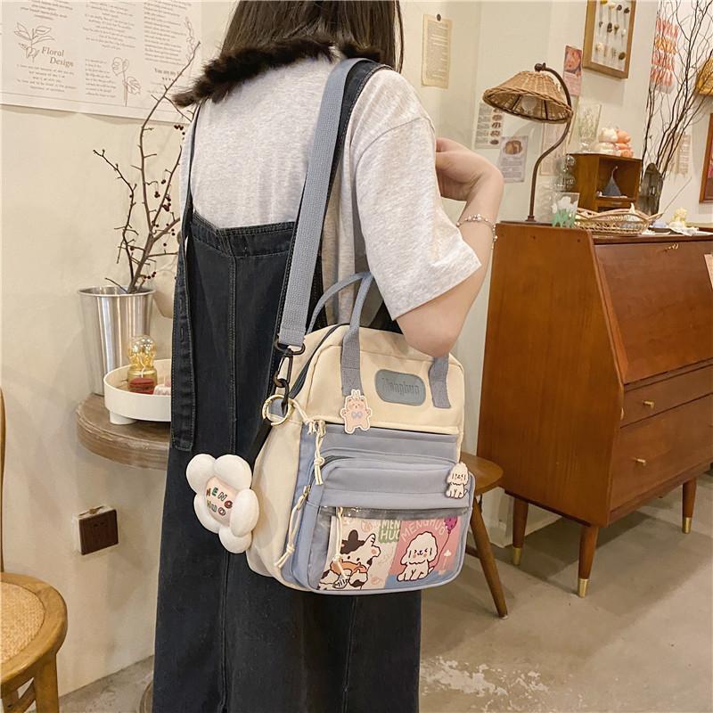 Нейлоновые маленькие рюкзаки для женщин Нейлоновые школьные сумки для девочек-подростков Рюкзак Цветочный дорожный рюкзак