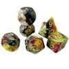 Многогранные разноцветные игровые кости, 7 шт./компл. для настольной роликовой игры Dungeons Dragons