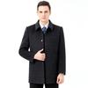 Good Quality Removable Down Jacket Liner Men's Woolen Cashmere Coat Winter Business Button Casual Wool Coat