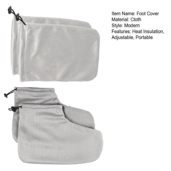 1 комплект парафиновых перчаток, ботиночек, регулируемых по высоте, переносных, для ванны с воском, варежки, зимние, термальные, для спа, варежки для ног из парафина