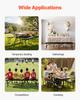 VEVOR Plastic Folding Bench, 6 ft Portable Bench for Outdoor Picnic Party Camping Dining