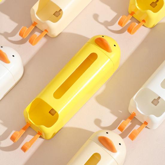 Пластиковый держатель для пакетов, настенный органайзер для нижнего белья, диспенсер для продуктовых пакетов, дизайн с мультяшной уткой, ящик для хранения нижнего белья для гардероба, шкафа, спальни