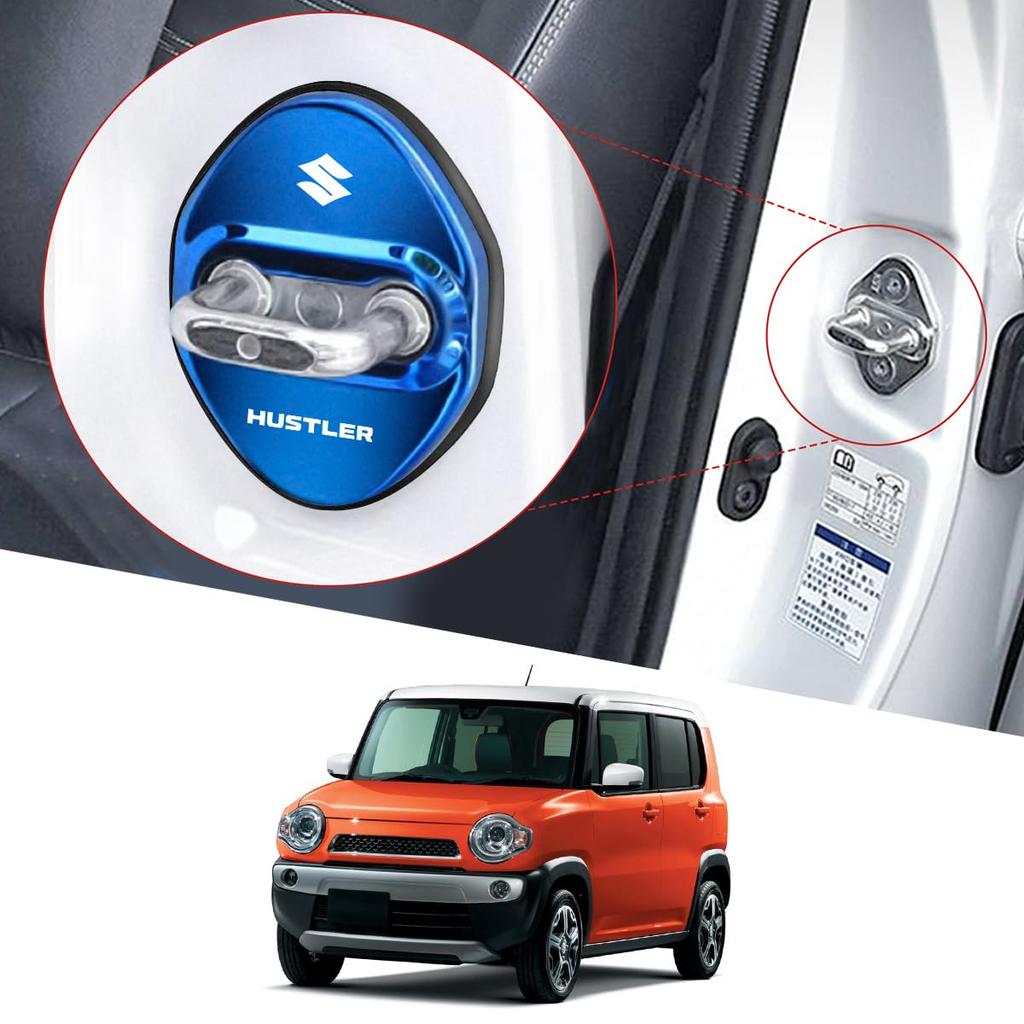 Аксессуары для Suzuki Hustler Крышка фиксатора двери Hustler Эксклюзивный дизайн для автомобиля Hustler Новый MR52S Кастомные наружные детали, Крышка замка двери Высокий класс
