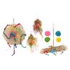 Bird Chewing Toys Bird Colorful Foraging Shredder Toy with Swing for Small Medium Parrots