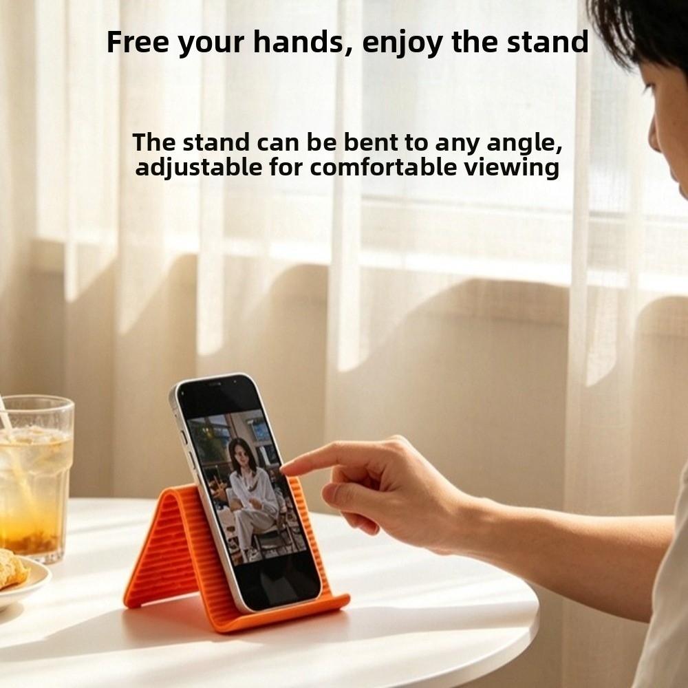 Adjustable Foldable Silicone Phone Holder Non-Slip Airplane Phone Holder
