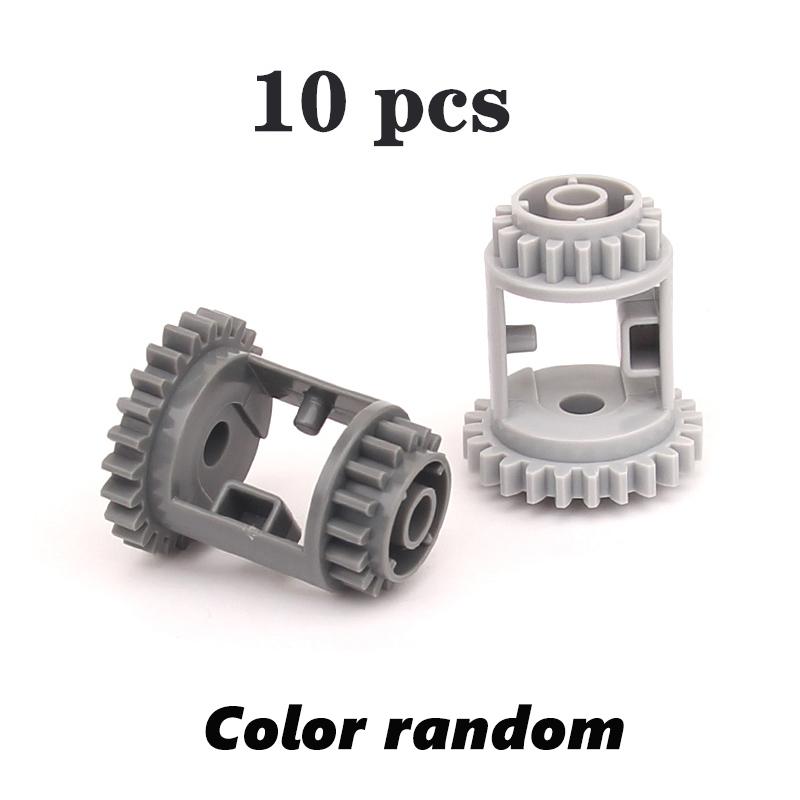 Серия MOC Gear Поворотная платформа с шестернями Зубчатая рейка и шестеренчатый дифференциал Высокотехнологичные детали Строительные блоки из мелких частиц Игрушки