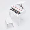 Piano Jouet Électronique En Bois - HAPE - Blanc - 30 Touches - Tabouret Inclus