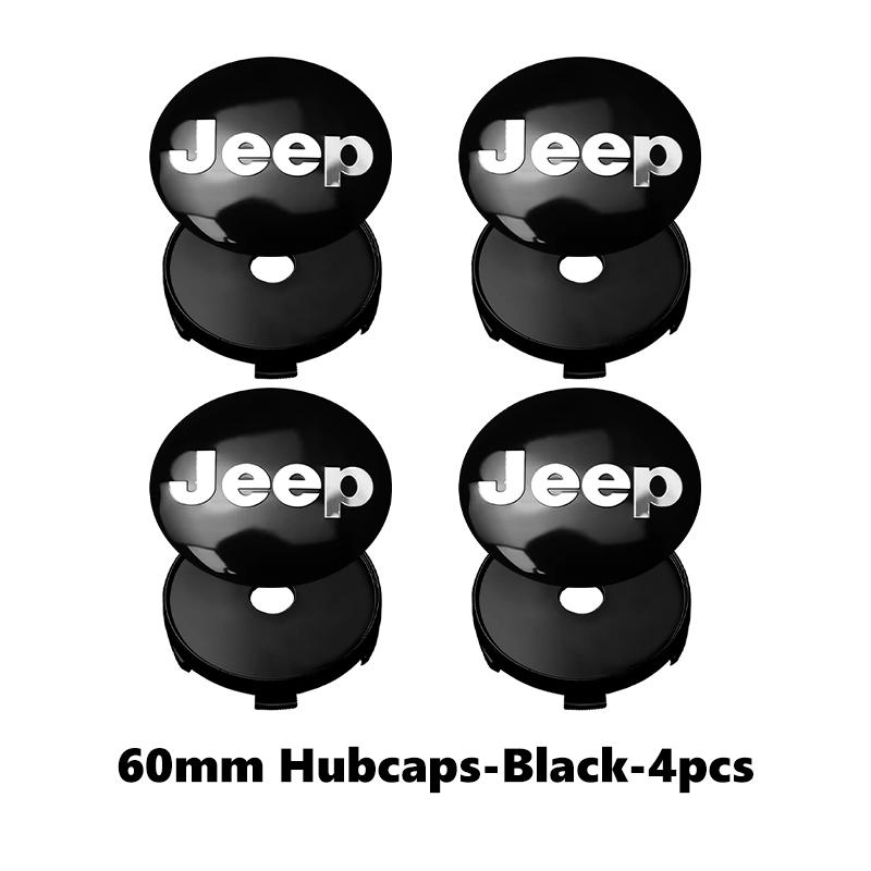 For Jeep Car Emblem Badge Decoration Wheel Center Hub Cap Rim Lid Sticker Cherokee Patriot Liberty Wrangler JK JL Commander NXJPT1
