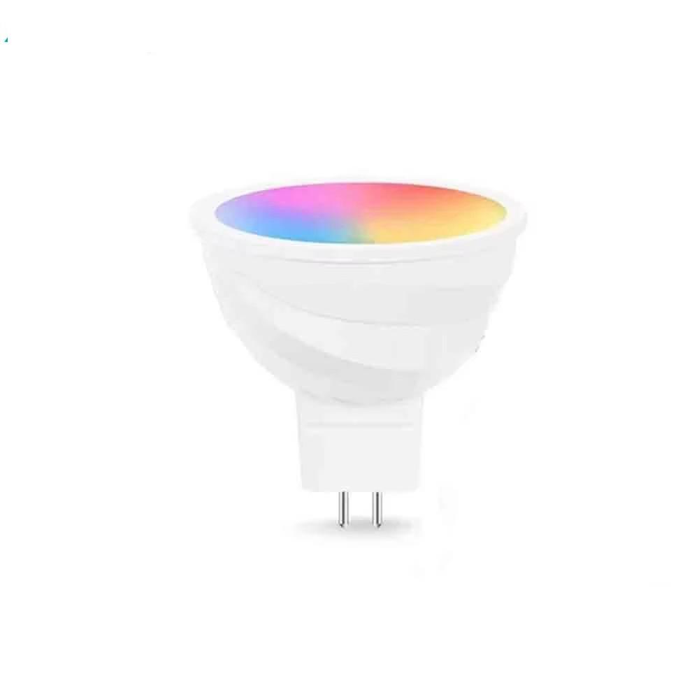 MR16 WiFi Smart LED Light Bulb AC/DC 12V GU5.3 Reflector Spoltlight 50W Equivalent RGB Warm Cold White Remote Decorative Lamp