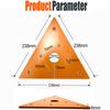 65mm Trimming Machine Balance Plate ABS Engineering Plastic Triangular Plate  Slotting