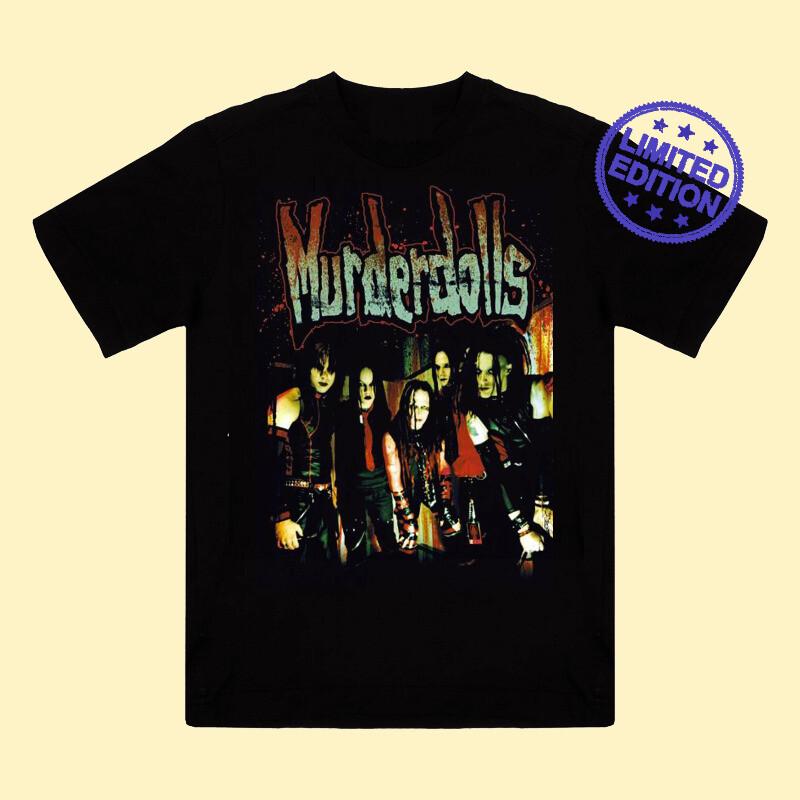 Футболка унисекс Murderdolls Band Черная Хлопковая Все Размеры от S до 5XL Унисекс Футболка