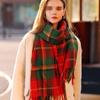 Deqing Siyue Autumn and Winter Imitation Cashmere Plaid Warm Couple Versatile Christmas Student Niche Ladies Scarf
