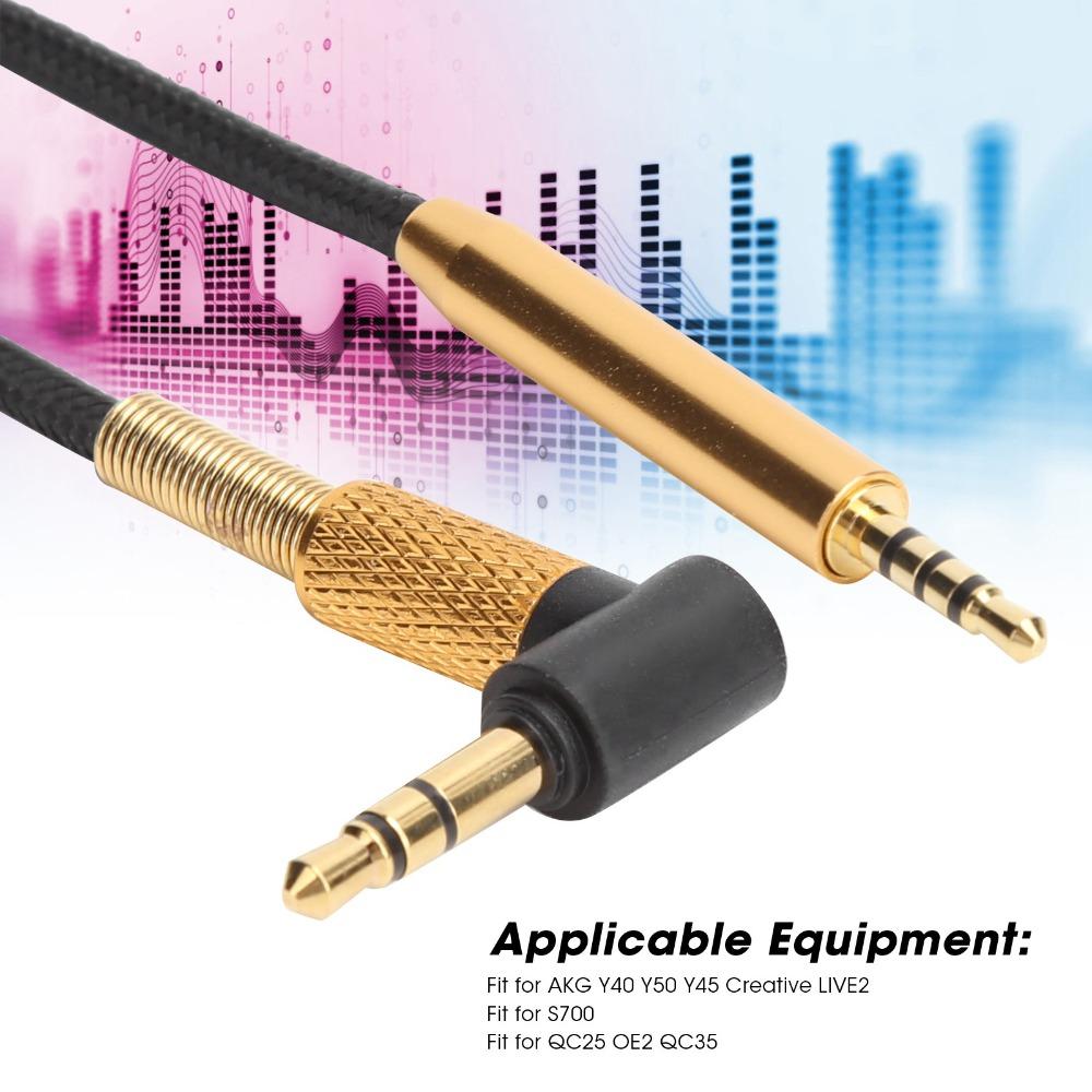 2.5mm to 3.5mm Audio Cable Male to Male Aux Cable Earphone Cord for AKG Y40 Y50 Y45 Universal Use