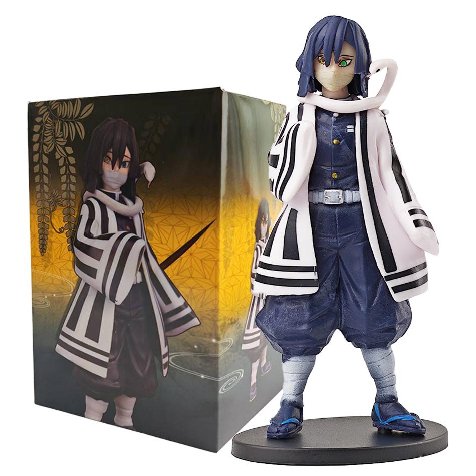 Аниме Фигурка Истребитель Демонов - Камадо Тандзиро с Агацума Дзэницу и Нэдзуко ПВХ Модель Игрушки Kimetsu No Yaiba Воины