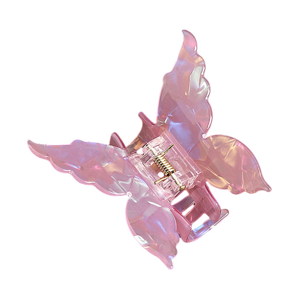 Sweety Butterfly Hair Claw Pearlescent Gradient Shark Gripper For Women Trendy Acetic Acid Hair Clip Girls Hair Accessories