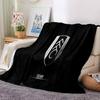 Fulham Football Crest Flannel Blanket, Soft Polyester, Modern Design, All-Season for Camping, Travel, Gifts for holidays or birthdays