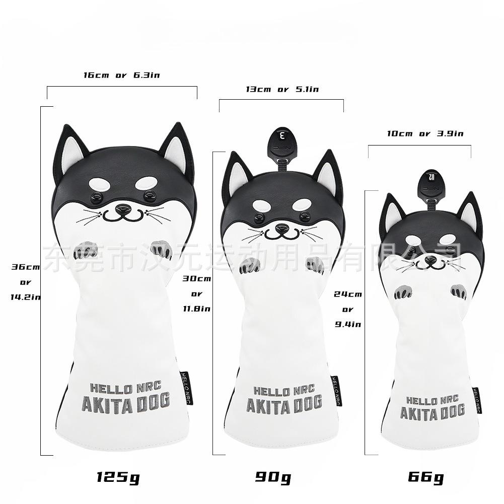 Golf club cover, protective cover, iron rod cover, Shiba Inu outdoor sports accessories
