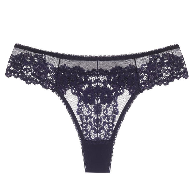 Сексуальные трусики для женщин, нижнее белье, кружевные однотонные трусы с низкой талией, женское нижнее белье, прозрачные стринги, женские трусы с вырезами