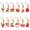12 шт. Рождественский пряничный человечек Санта костыль Украшения xmasTree Подвесные украшения бумажный кулон 2024 Новый год DIY Подвески Дети