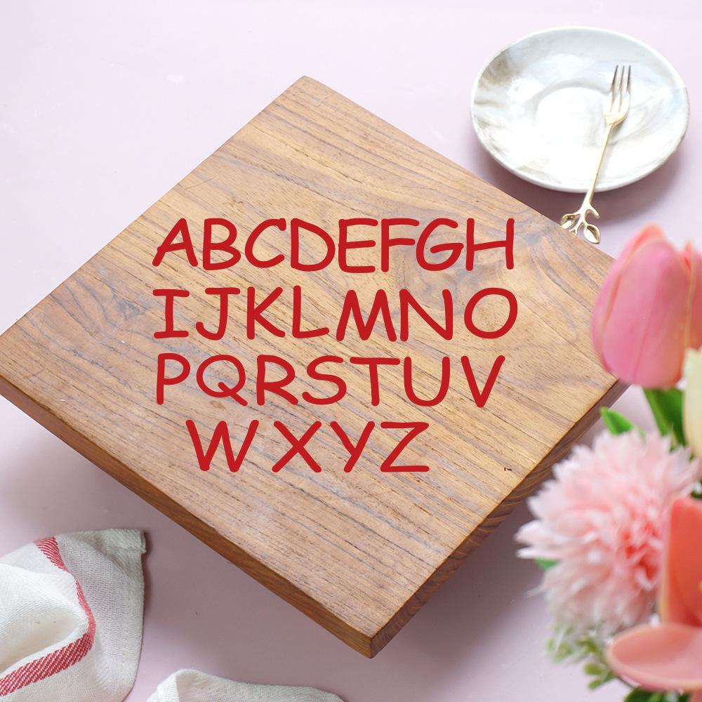 Сделай сам Украшение и Декор Детской Спальни Наклейки на Стену с Комбинацией Английских Букв, Цифр, Символов и Сердец