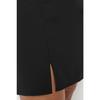 Черная тканая юбка с разрезом Tbbaw23az00048