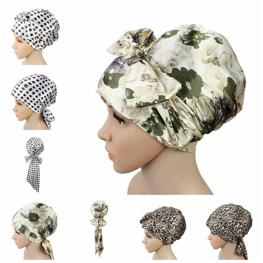 Шапочка для химиотерапии, этническая шапочка, повязка на голову, чепчик для волос, шелковая шапочка для сна, шапочка для душа, мягкая атласная шапочка