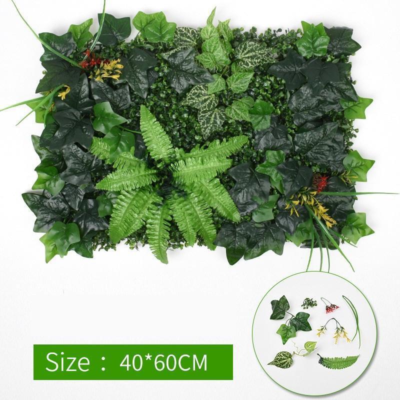 40*60 СМ Искусственные Топиарии Изгороди Панели Пластиковые Искусственные Кусты Коврик Для Забора Зелень Стены Фон Декор Сад Конфиденциальности Экран Забор Наружное Украшение