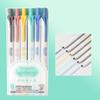 6 шт. Выдвижной хайлайтер скошенный наконечник не растекается ассорти цветов хайлайтер выдвижной маркер очаровательный красочный хайлайтер Па