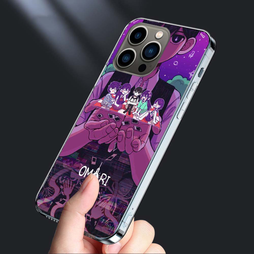 Чехол для телефона с мультяшным персонажем игры O-Omori Для Iphone 16E 15 Pro 14 Plus 17E 16 17 Pro Max Air 11 12 13 Mini Ударопрочный Capa Милый Cove