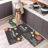 Kitchen Floor Bathroom Mat Anti-slip Laundry Room Mat Bedroom Carpet Living Room Floor Mat