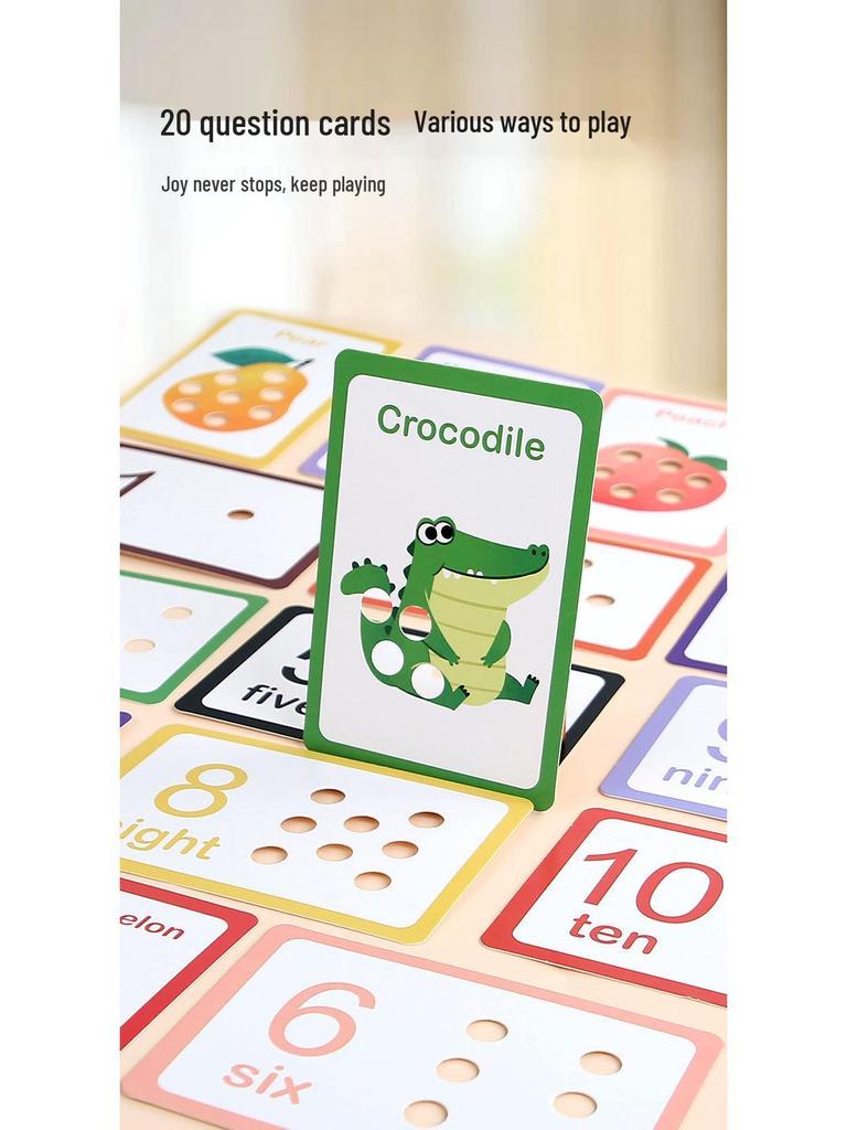 Multicolor Counting Beads Puzzle - Educational Math Game for Children