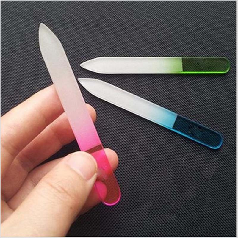 Прочная пилка для ногтей Polijst Vijl Crystal Glass Buffer Nail Art Manicure Device Pro Tool Lime Unghia