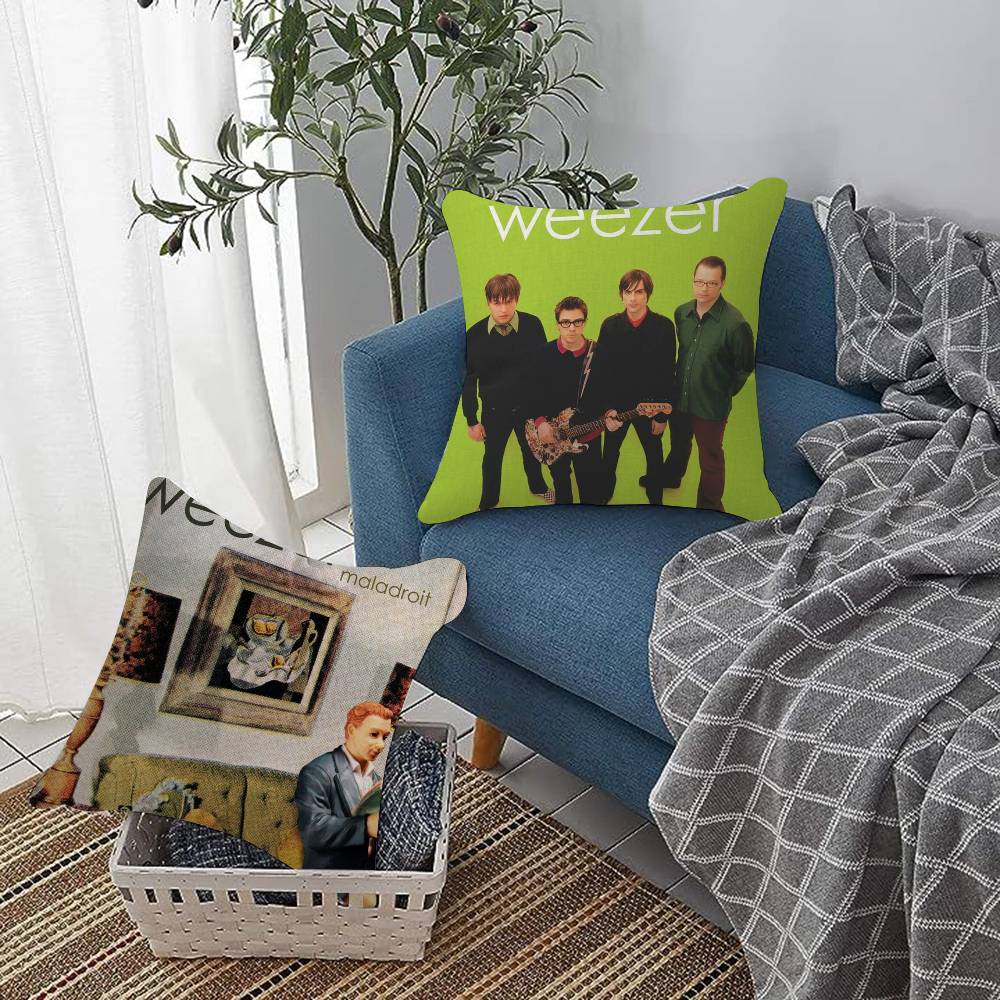 Weezer Музыкальная Группа Офисная Подушка Наволочка Автомобильная Подушка ЧехолXCM Подушка под Пояс Диванная Подушка Чехол
