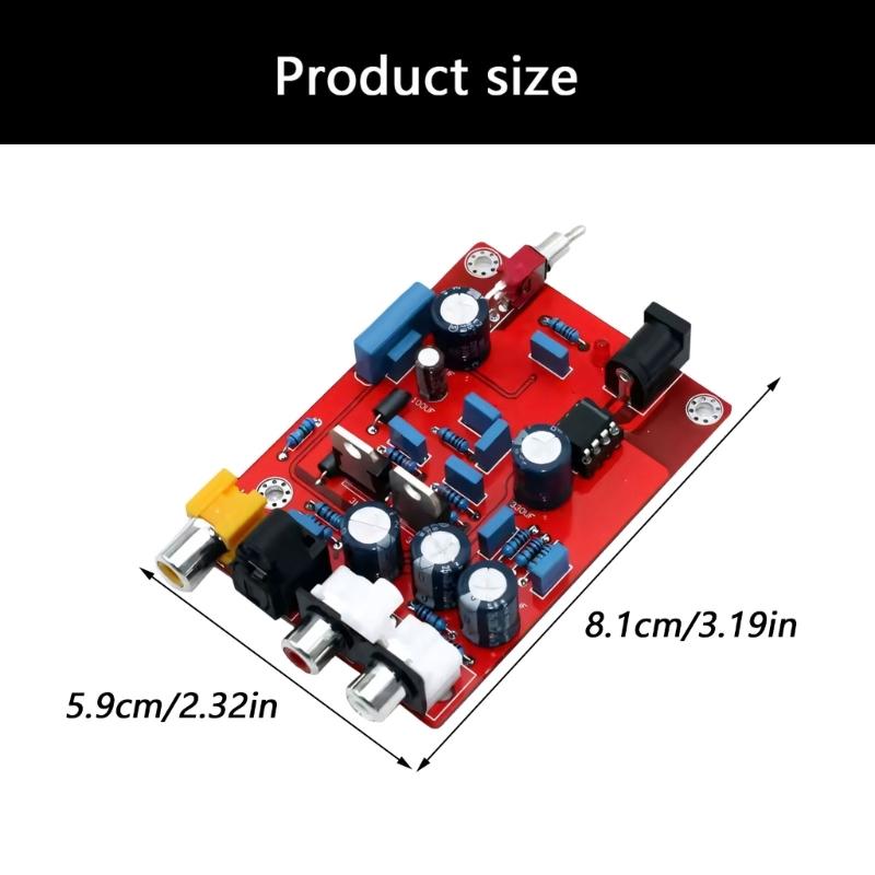 High Fidelities DACs Decoding Module Featuring TDA1543 Chip And CS8412 Receiver For Audiophiles