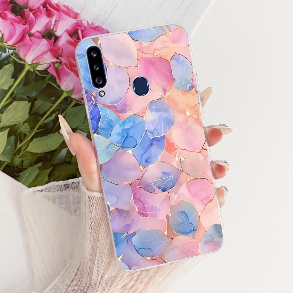 Clear Cover For Samsung A20s Case SM-A207F Cute Fashion Butterfly Funny Painted Casing For Samsung Galaxy A20s SM-A207M SM-A2070