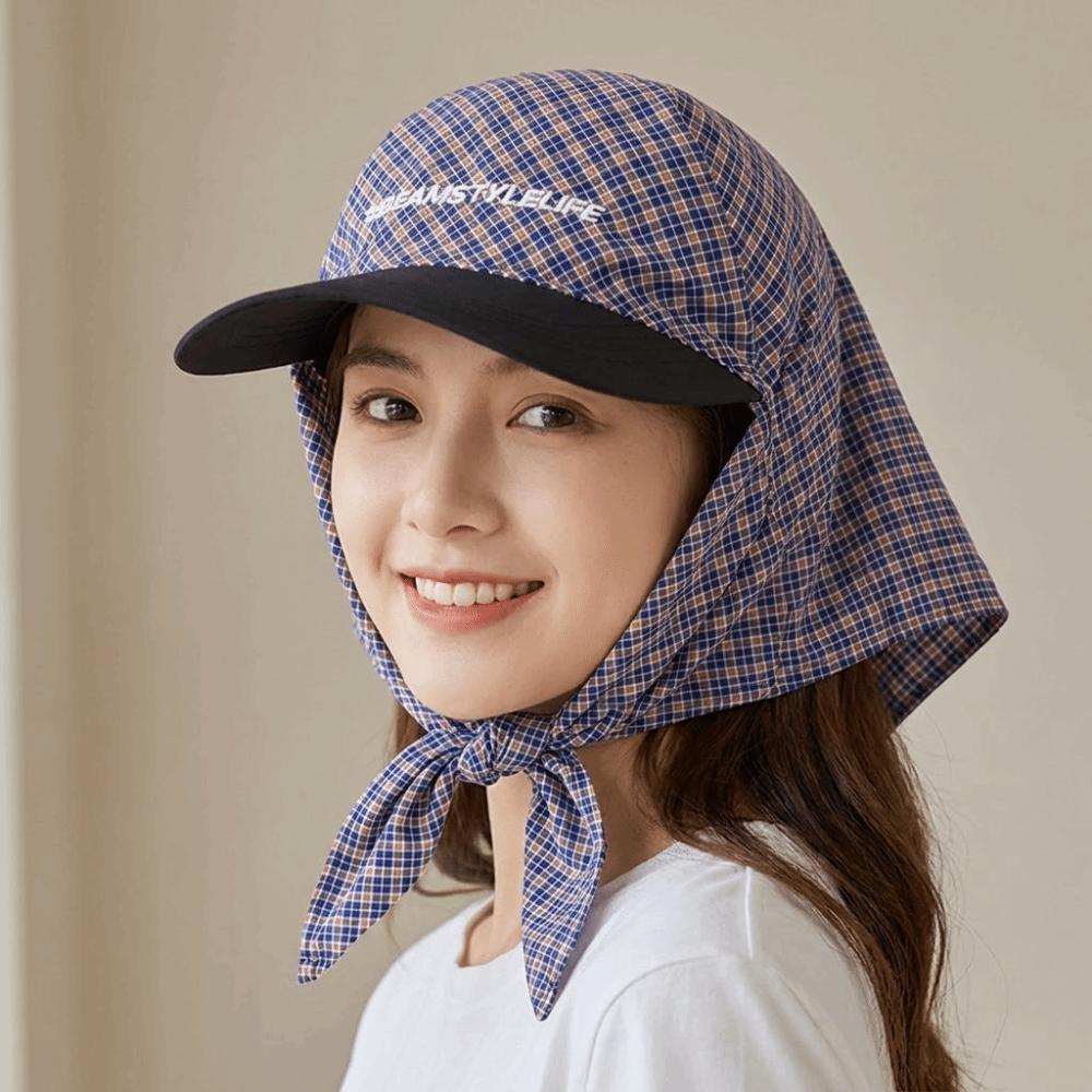 Korean Style Scarf Baseball Cap Y2k Strappy Bandana Hat Casual Letter Headscarf Hat Men
