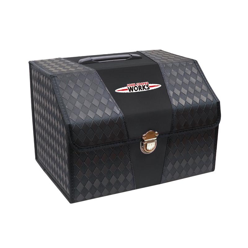 Leather Car Trunk Advanced Double Color Storage Box Valve Cap Accessories For BMW X1 X2 X3 X5 X4 X6 X7 iX3 F20 F10 F07 E70 E4