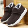 New Men's Cotton Shoes with Added Fleece and Thickened Texture, Warm and Anti-slip, Casual and Versatile Shoes