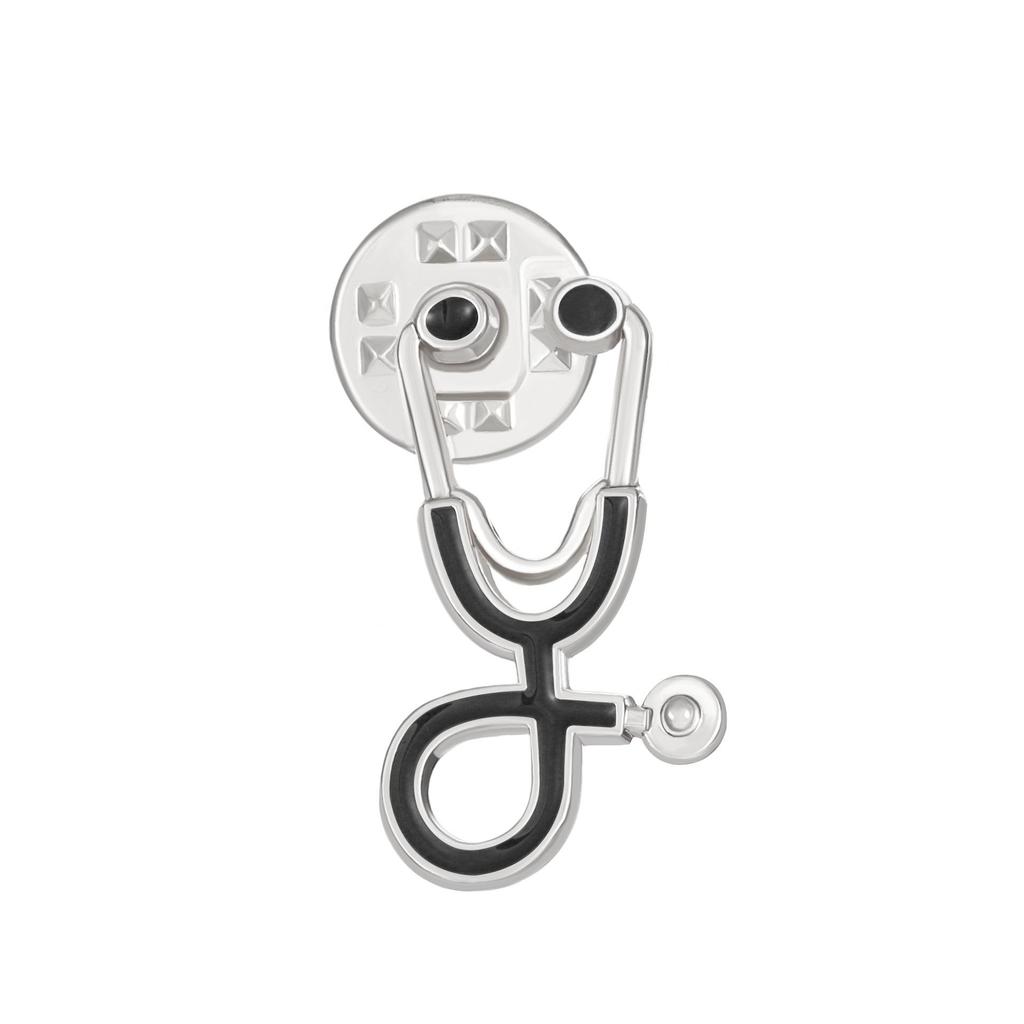 European and American Doctor Who Colorful Cartoon Stethoscope Brooch - Fun Matching Collar Pin Accessory