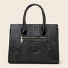 Large Capacity Crocodile Pattern Bag for Women Classic Tote Bag Single Shoulder Bag Crossbody Wallet 3 Pieces