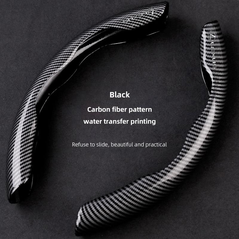 A Pair Car Steering Wheel Cover For Lexus RX330 IS250 Ct200h ES300h GS300 Carbon Fiber Pattern ABS Non-slip Steering Wheel CoverNC0