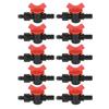10Pcs Barbed Ball Valve 5/8inch Adjustable Prevent Leakage Drip Irrigation Switch Valve for