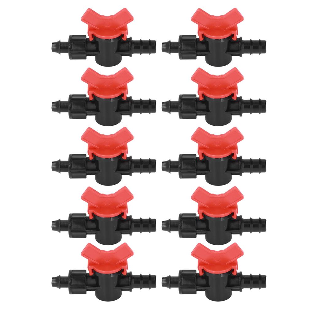 10Pcs Barbed Ball Valve 5/8inch Adjustable Prevent Leakage Drip Irrigation Switch Valve for