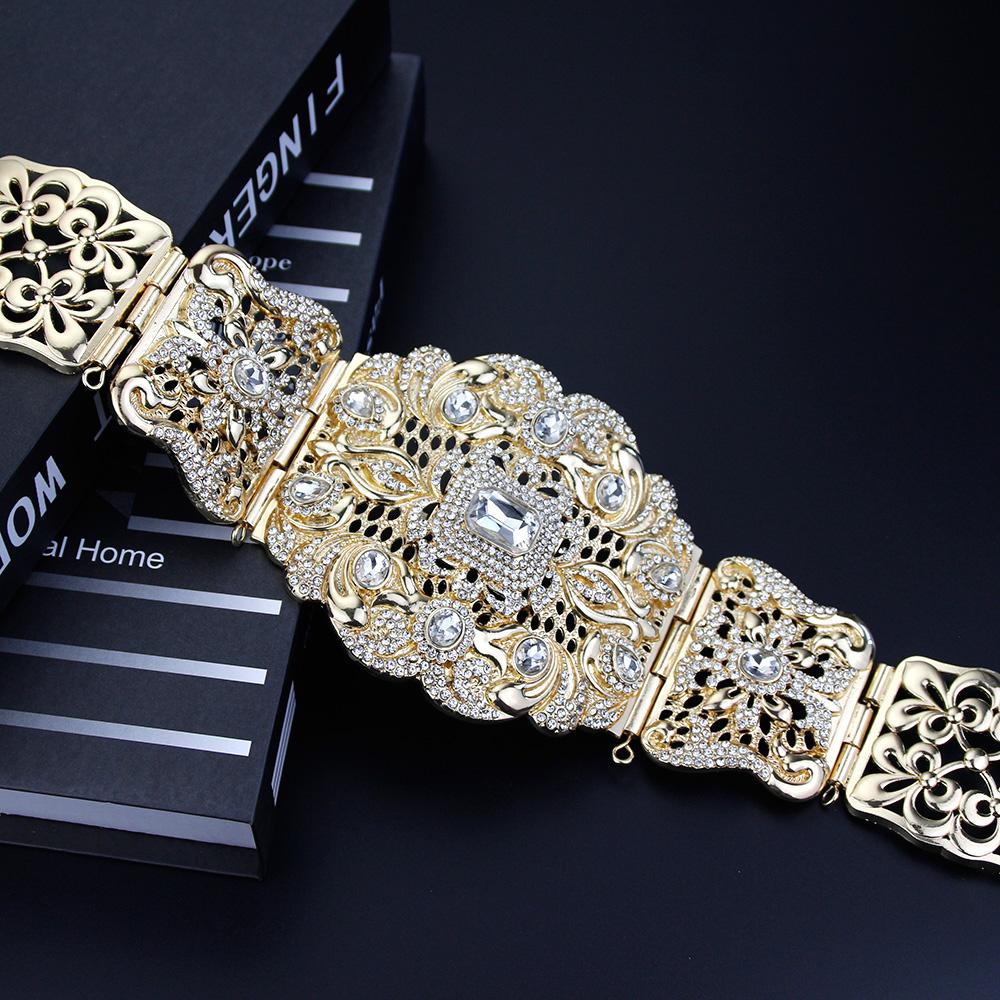 Женское платье большого размера золотого цвета, пояс для невесты, свадебные украшения