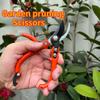 Multi-functional Garden Scissors Manual with Safety Buckle Stainless Steel Spring Gardening Pruning Shear Branch Plant Cutter